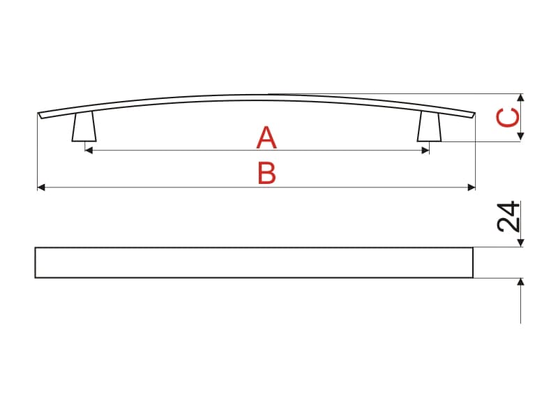 Furniture handle UU70 schema