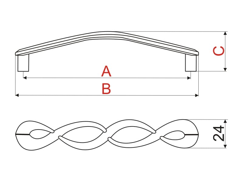 Furniture handle UR26 schema