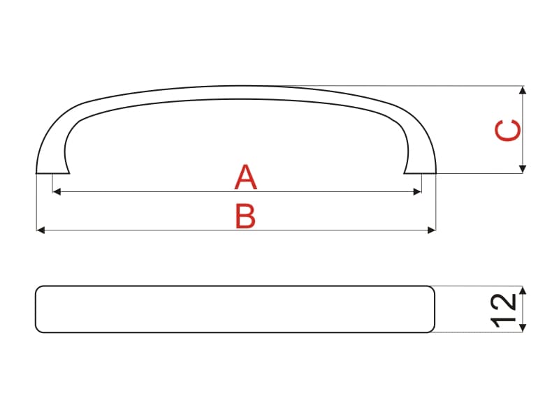 Furniture handle UN45 schema
