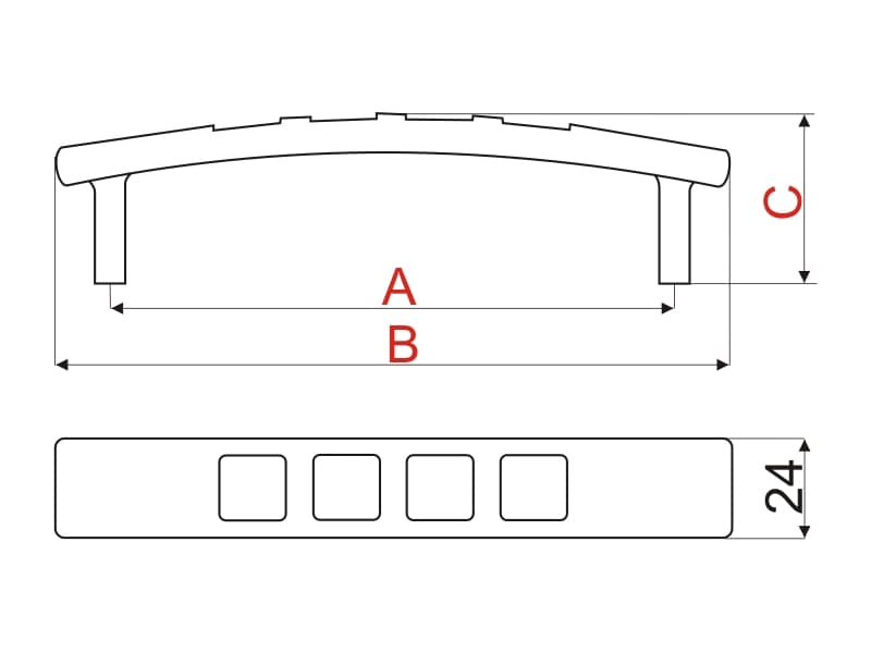 Furniture handle RR08 schema