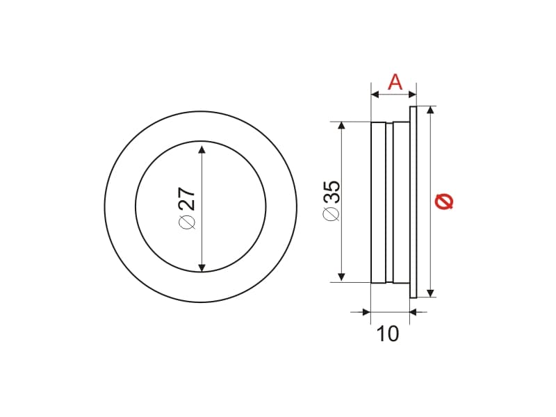 Furniture handle MD02 schema