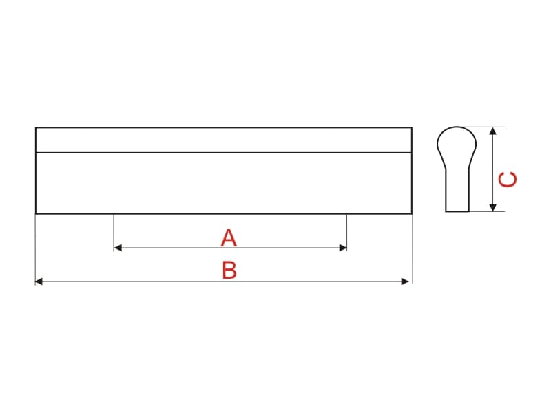 Furniture handle 4/UM/022 schema