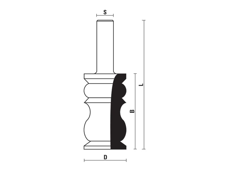 Hw crown moulding bits z=2 schema