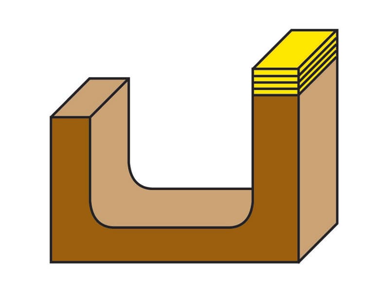 Hw bowl and tray bits with upper ball bearing guide z=2 schema