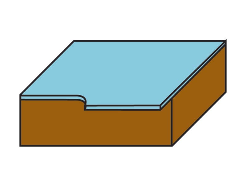 Hw flush trim bits with ball bearing guide z=2 schema