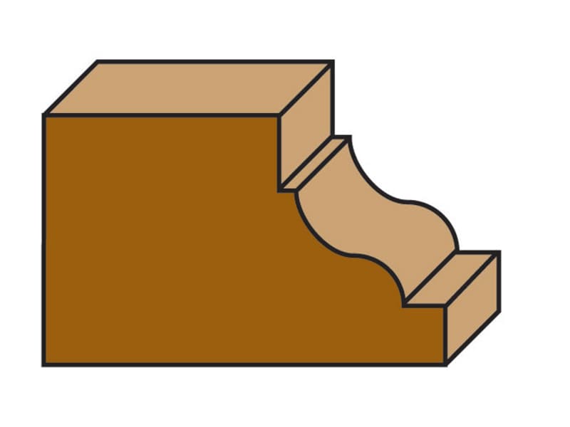 Hw ogee bits with ball bearing guide z=2 схема