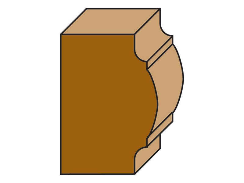 Hw moulding bits with ball bearing guide z=2 schema