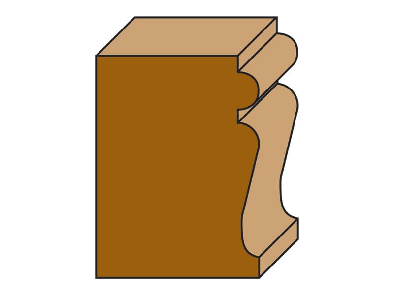 Hw architectural moulding line bits with ball bearing guide z=2 схема