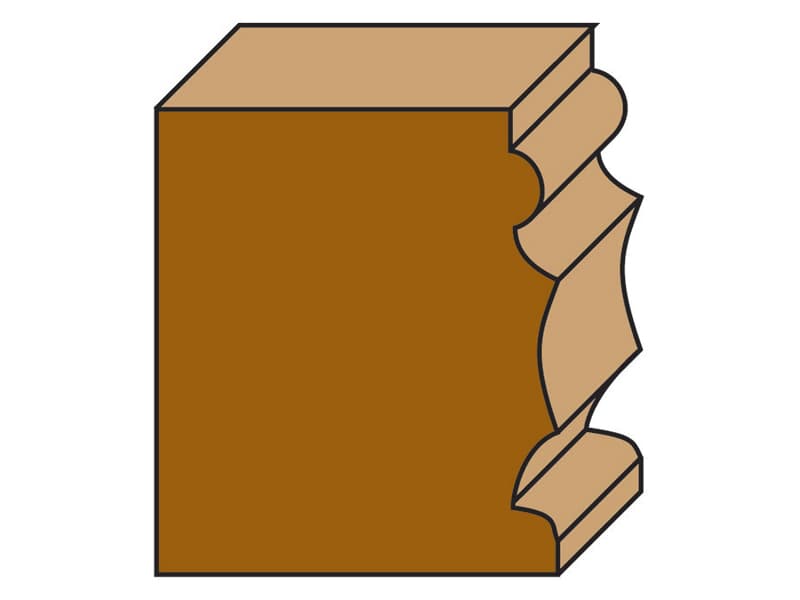Hw architectural moulding line bits with ball bearing guide z=2 schema