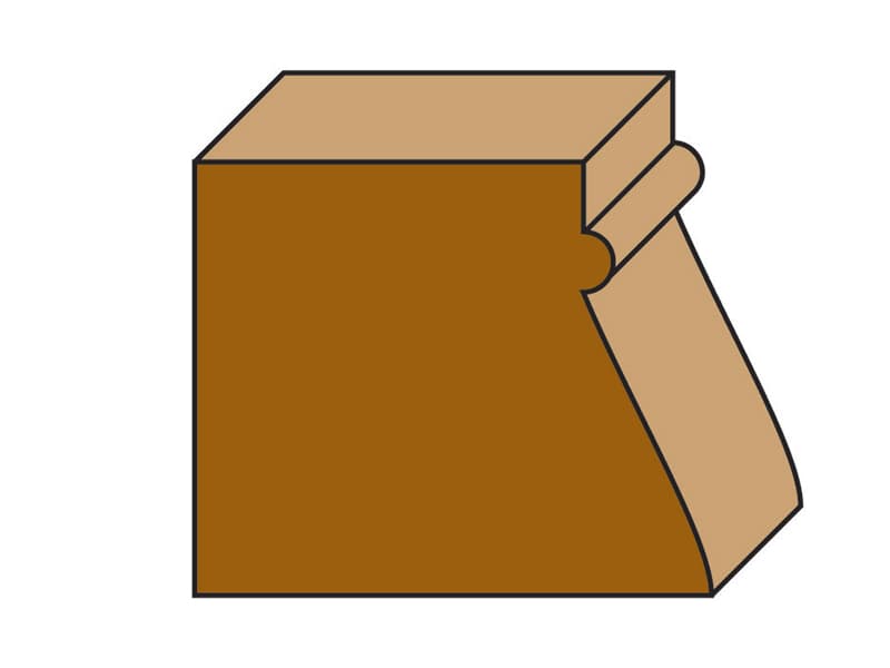 Hw handrail bits with ball bearing guide z=2 schema