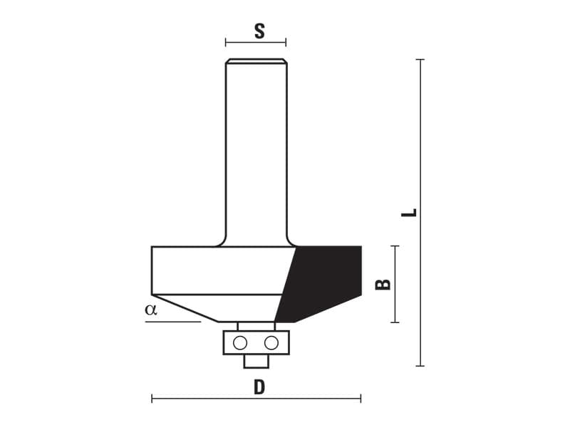Hw raised panel bits with ball bearing guide z=2 схема