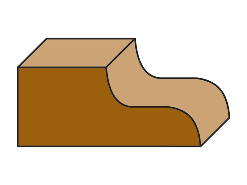 Hw handrail-table edge bits with ball bearing guide z=2 схема