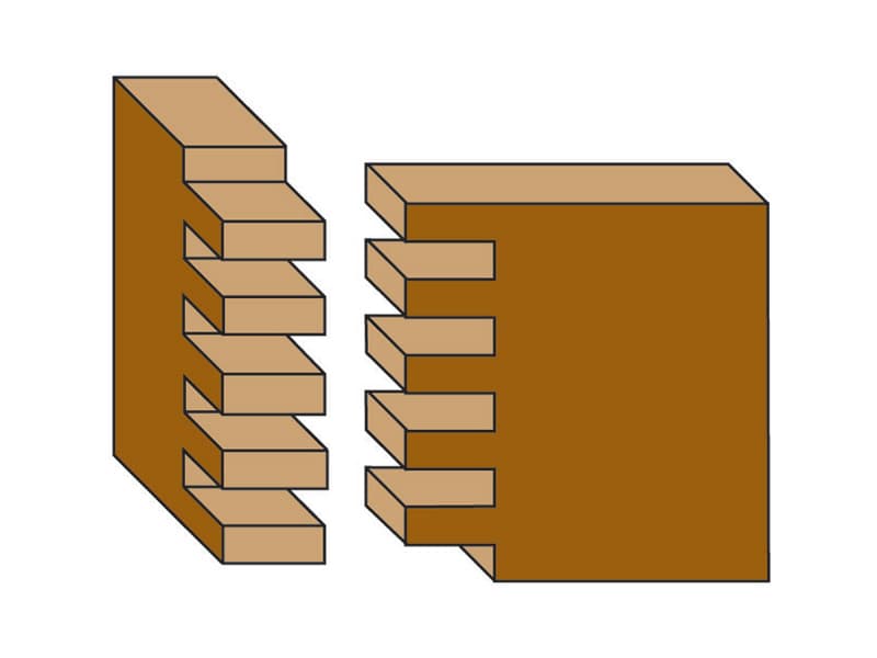 Hw finger joint assembly with ball bearing guide z=3 schema