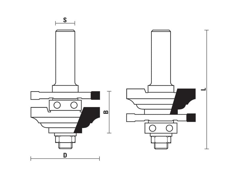 Hw stile and rail assembly with ball bearing guide z=2 schema