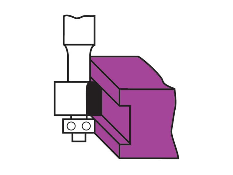 Hw face-inlay bits with ball bearing guide z=2 schema