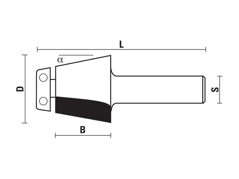 Hw rounding over undermount bowl bits with ball bearing guide z=2 schema