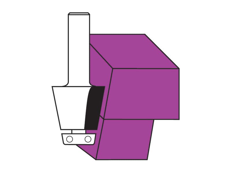 Hw rounding over undermount bowl bits with ball bearing guide z=2 schema