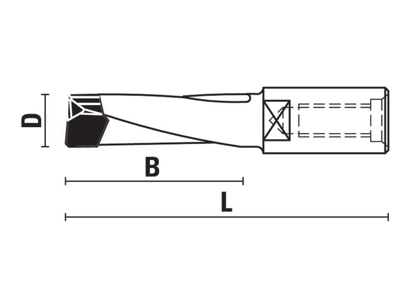 Hw drill bits for “festool®” machines z=2 schema