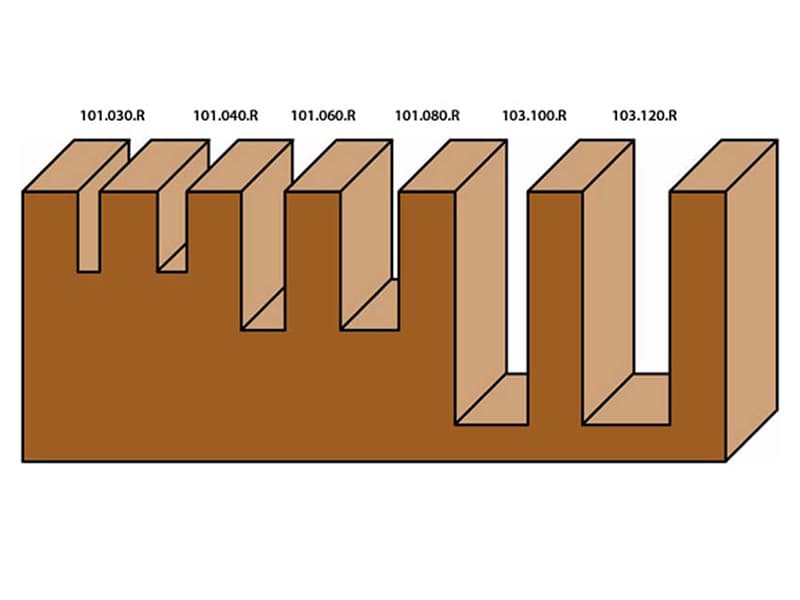 6 piece straight bits “starter set” schema