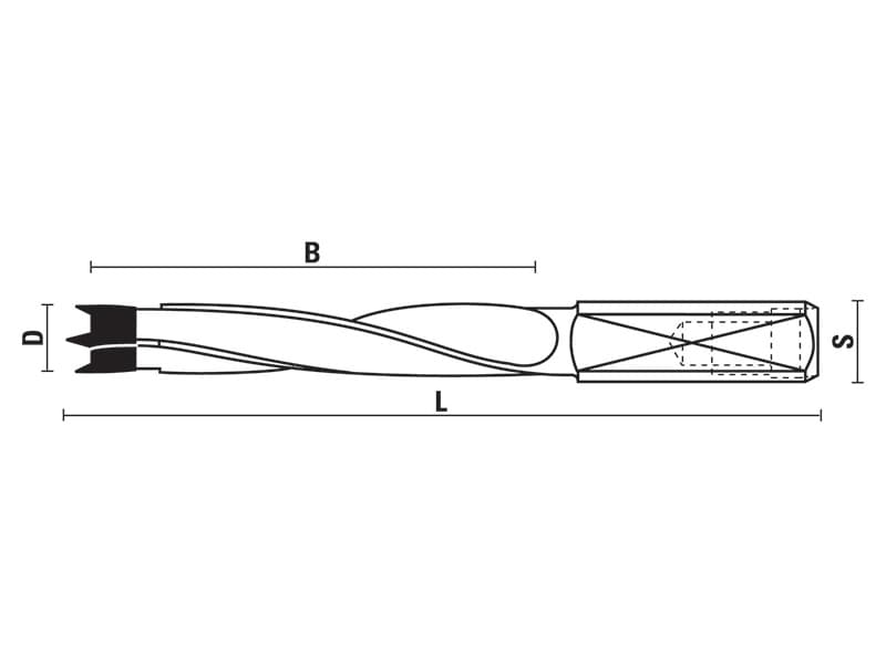 Hw dowel drills z=2 schema