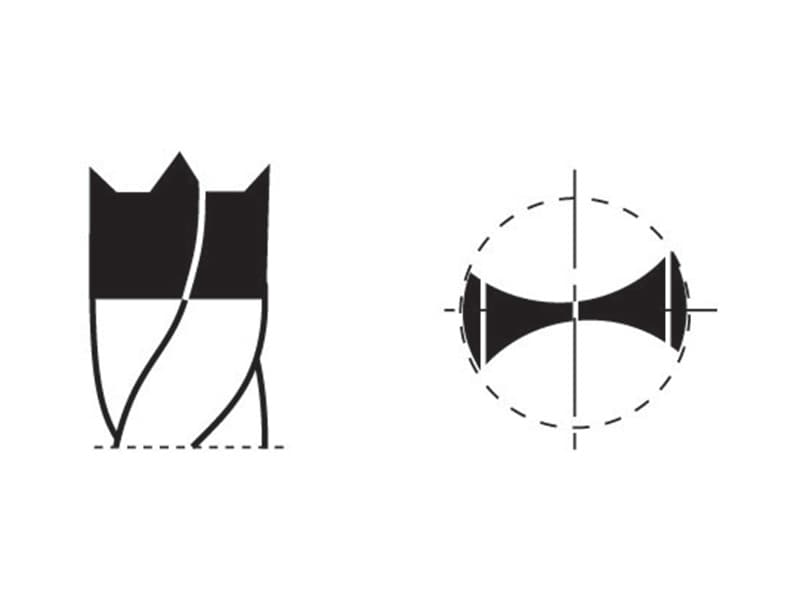 Hw dowel drills extra fine z=2 schema