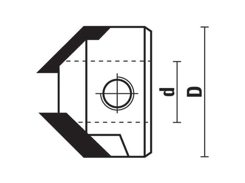 Hw countersinks z=2 - 90° schema