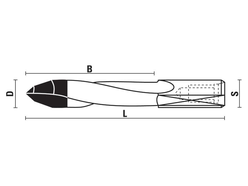 Hw through hole drill bits “e.t.” line z=2 schema