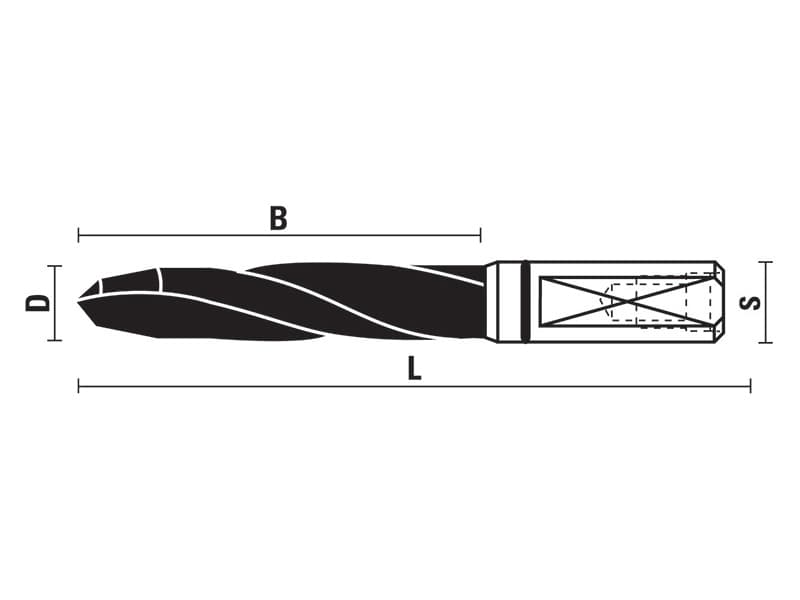 Vhw through hole drill bits “e.t.” line z=2 schema