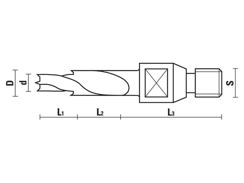 Hw/hs counterbore bits schema