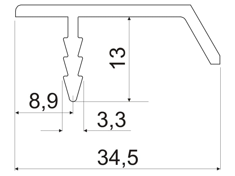 Aluminium profile LKW-10 schema
