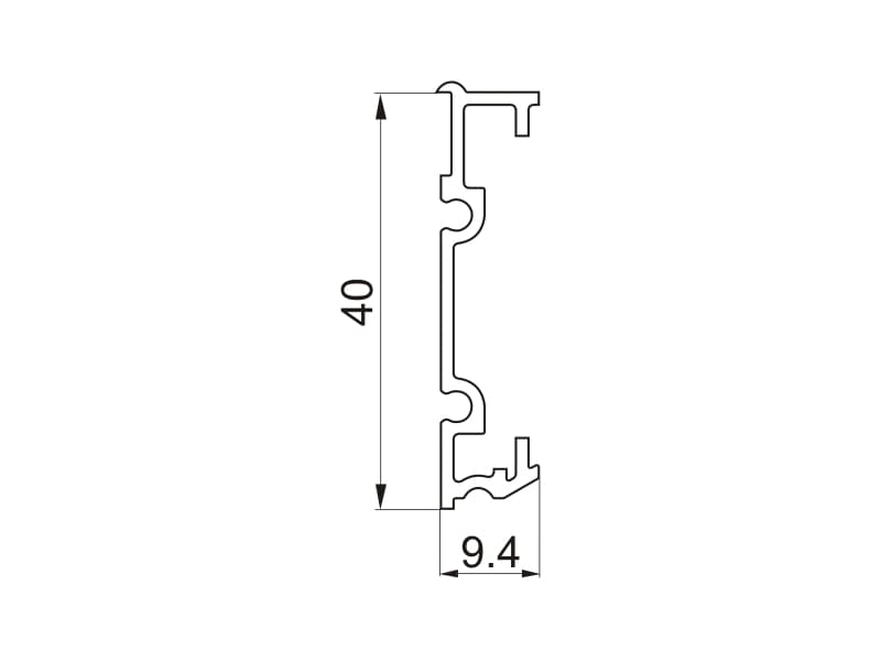 Fastening profile schema