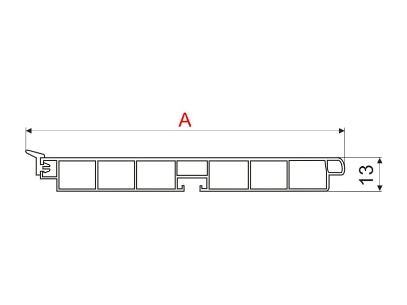 PVC plint profile schema