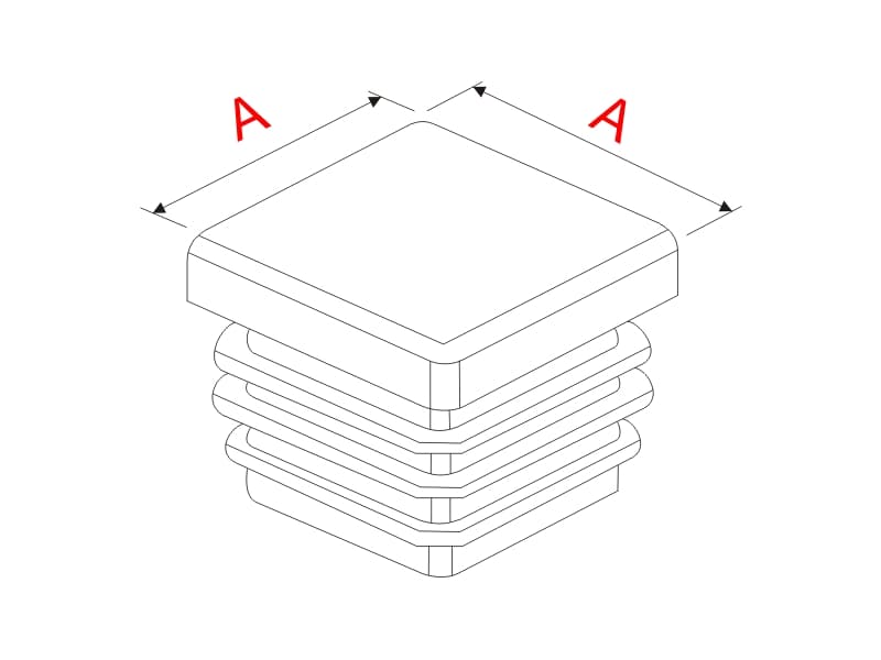 PVC plug for plint frame schema