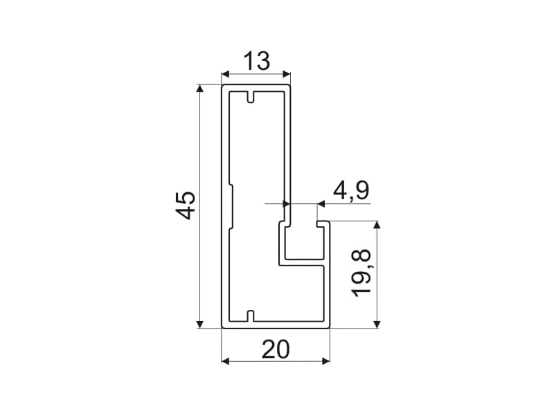 Frame profile A4 schema