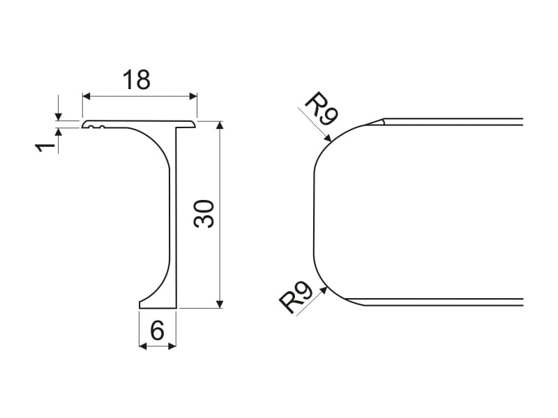Joint corner ALPO 106 28mm schema