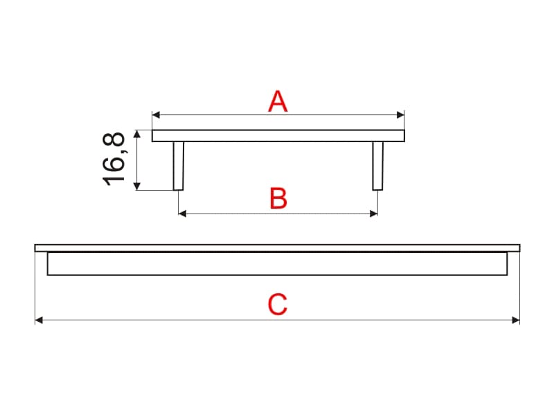 Ventilation grating 100 schema