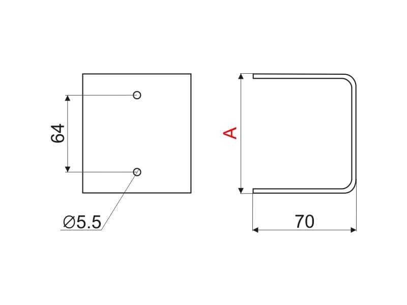 Furniture leg ST-G01 schema