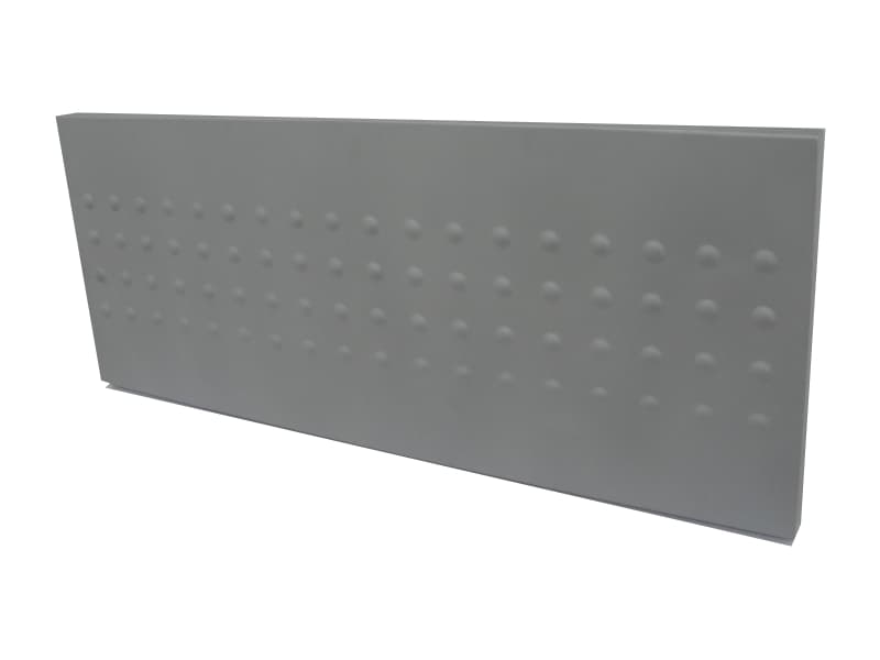Metal wall relief for central table leg main image