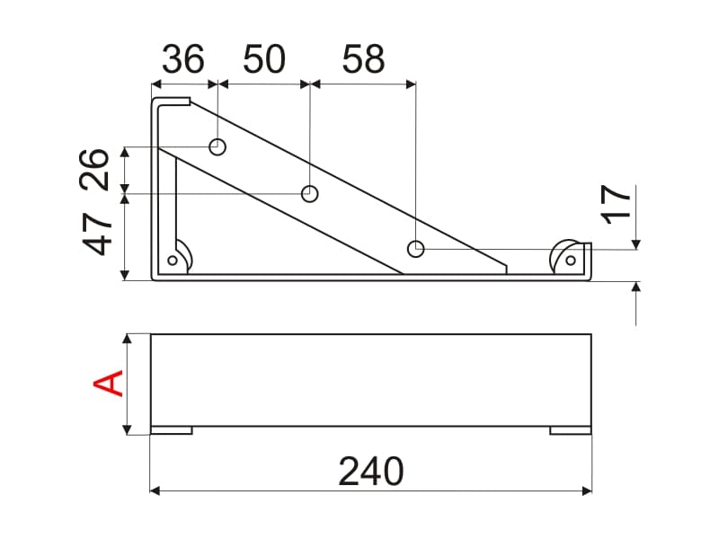 Furniture leg ST-SN09 schema
