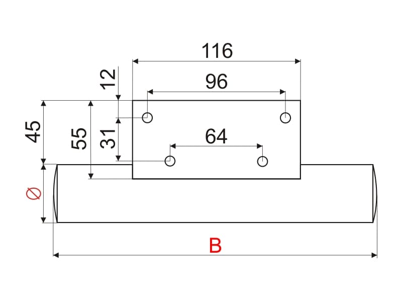 Furniture leg ST-N05 schema