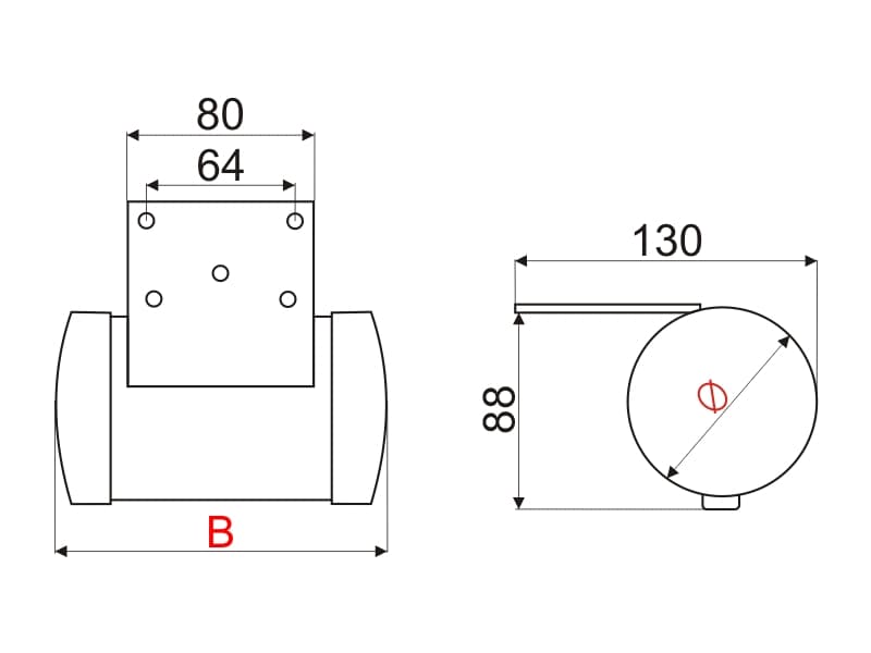 Furniture leg ST-N06 schema