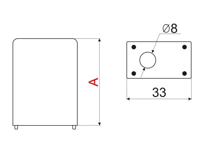 Spacer for leg LV201 schema