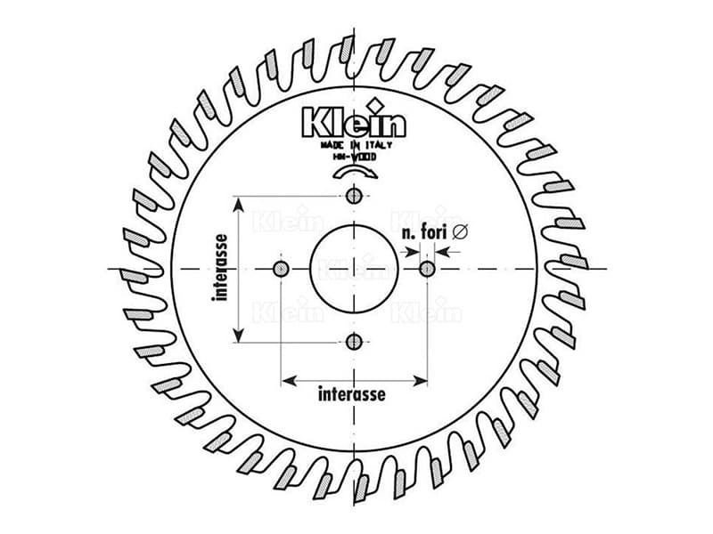 Safety pin holes for sawblades main image