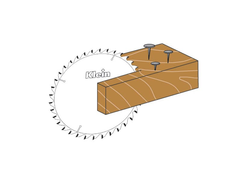 Hw saw blades for building sites with coating schema