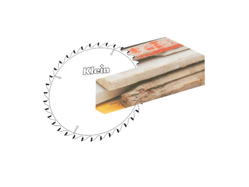 Hw saw blades for building sites with coating schema