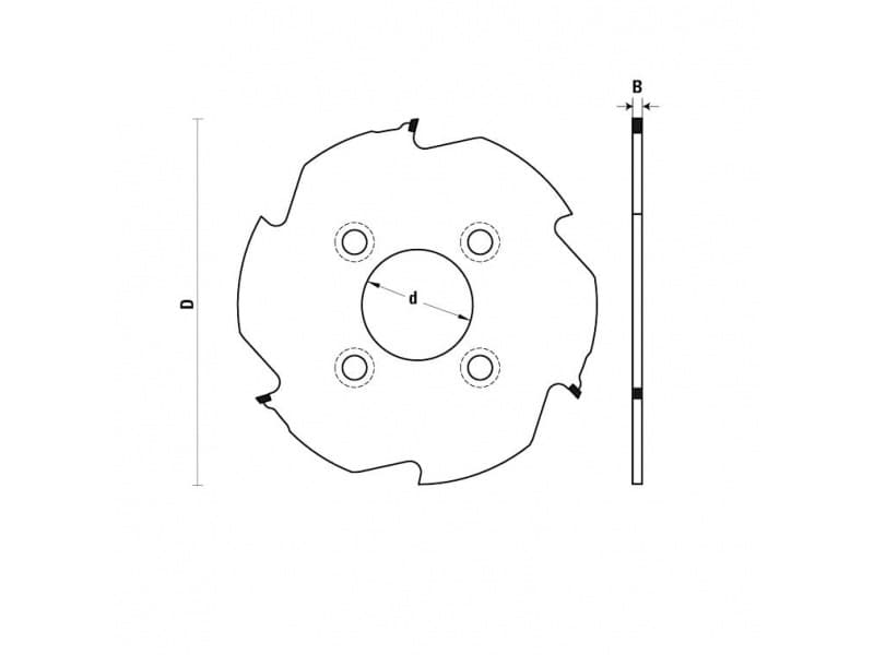 Dp groove cutter for "lamello - clamex p" joints схема