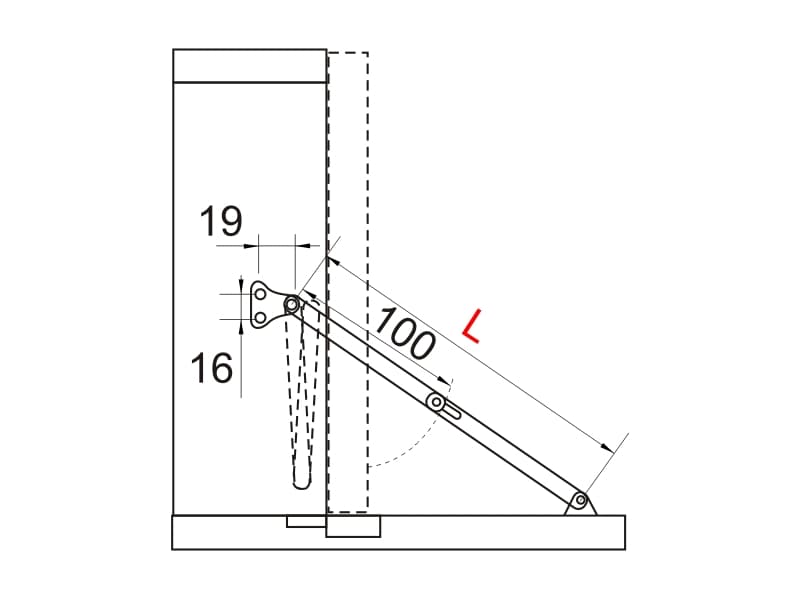 Bracked sliding dor schema
