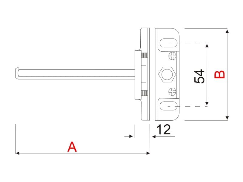 Shelf support, concealed mounting, with plate, SMART schema