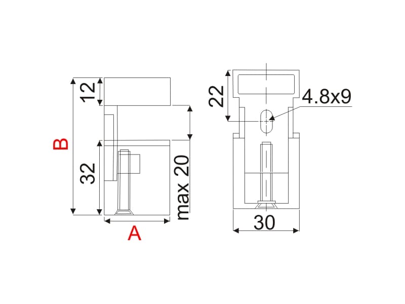 Shelf support CO2 schema