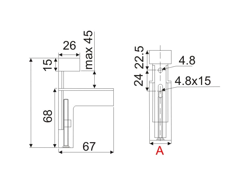 Shelf support CO4 schema